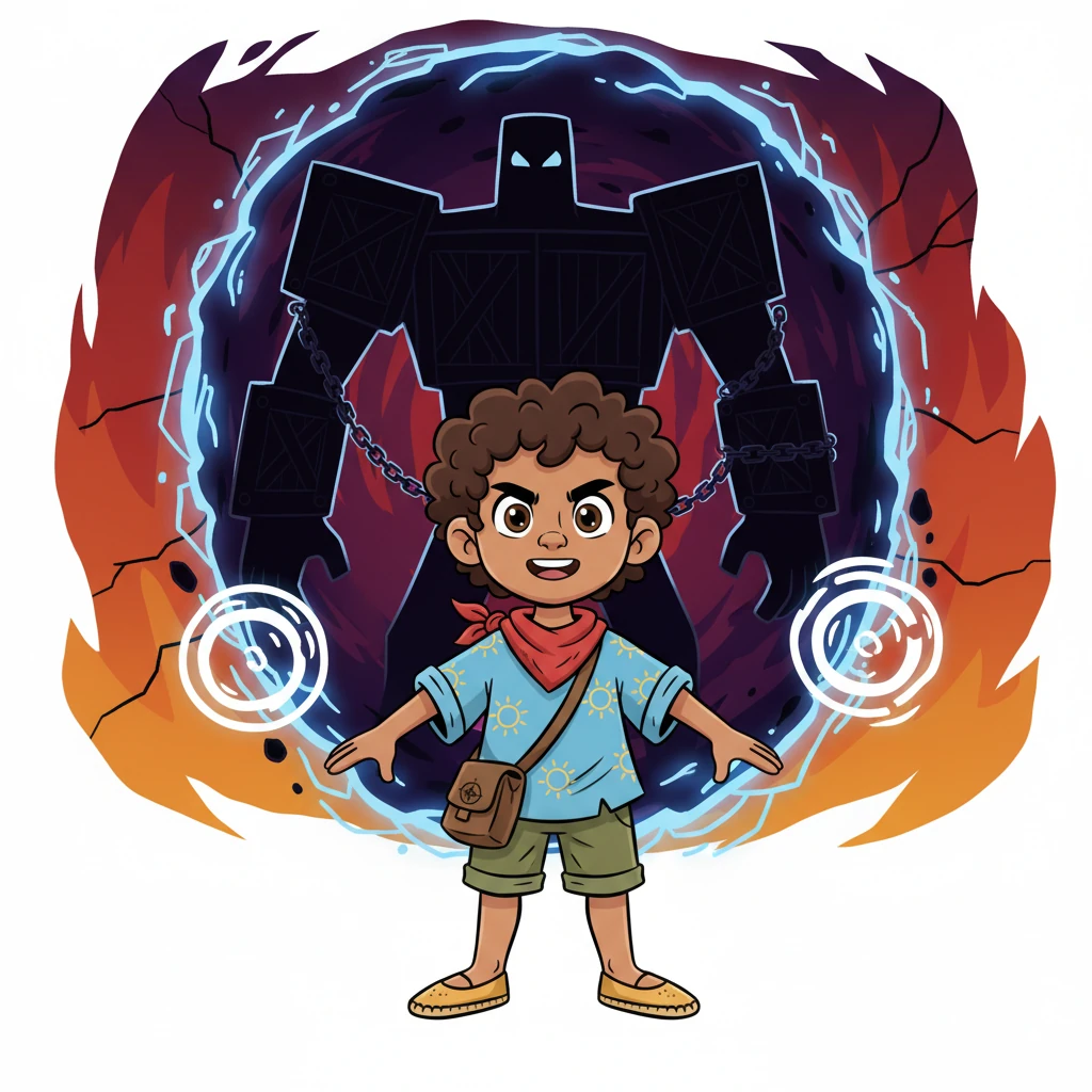 Nela sonrió, una expresión de pura malicia se extendió por su rostro. "¡Es hora de liberar a... AGUSTÍN!", proclamó con voz resonante. Con un estruendo que sacudió los cimientos del mundo, las cadenas dimensionales se hicieron añicos. Una silueta gigantesca y aterradora emergió de un portal negro resplandeciente, y Agustín, "El Cajas", regresó con una simple frase: "He vuelto." El cielo exterior se tiñó de un rojo apocalíptico.