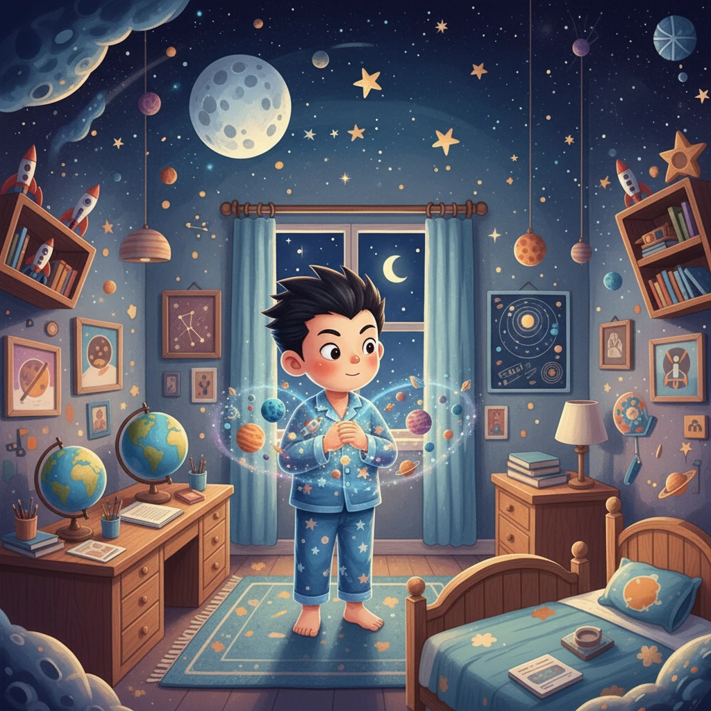 旅程結束後，小宇回到自己的房間，但他的心中充滿了對宇宙的熱愛與渴望。他知道，只要不斷學習探索，就能更深入地了解宇宙的奧秘。他決定成為一名太空探險家，去探索未知的世界。