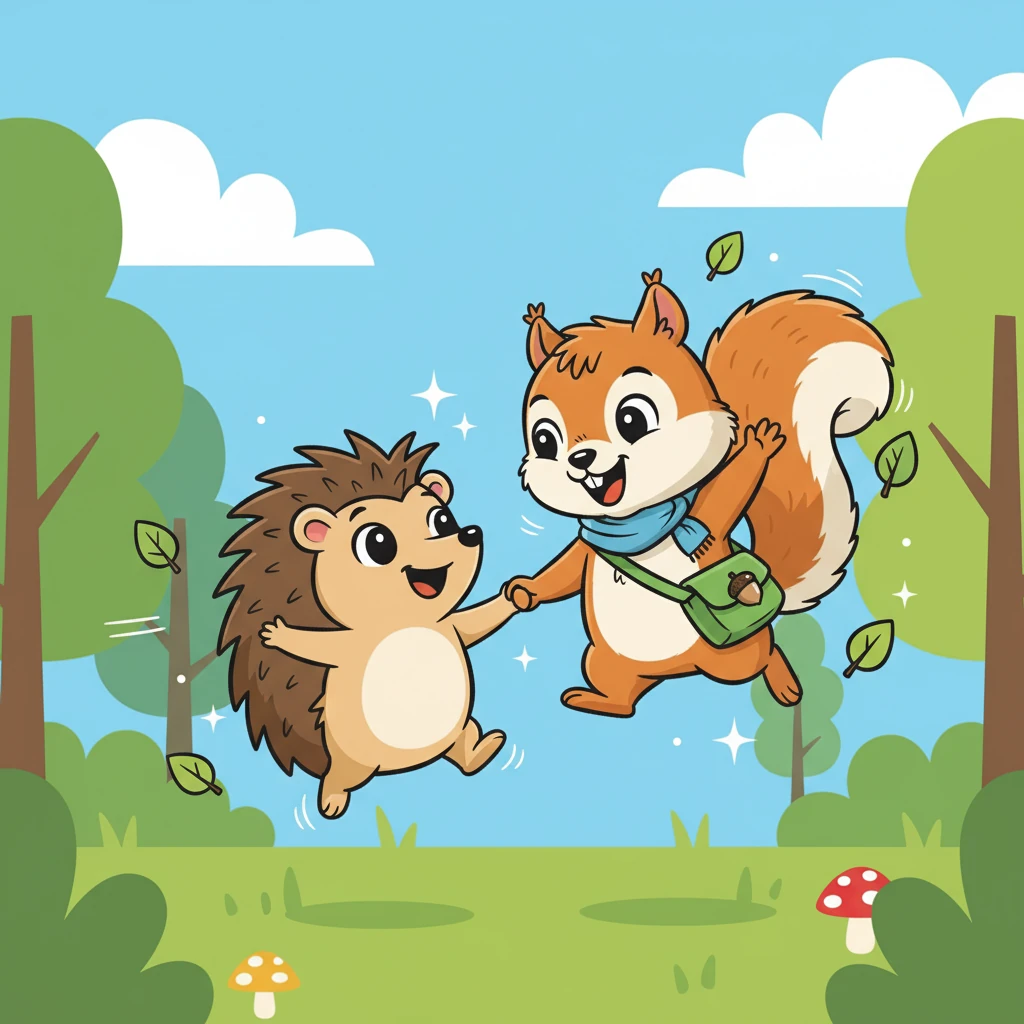 Eikeltje en Rikki werden beste vrienden, en beleefden nog vele avonturen samen. Ze wisten dat vriendschap de grootste schat was die er bestond, en ze leefden nog lang en gelukkig in het bos.