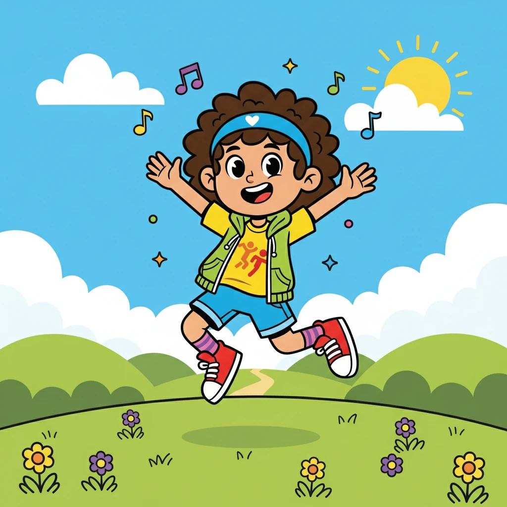 O livro também falava sobre a importância de se divertir enquanto se exercitava. Ana imaginou-se dançando, pulando e brincando ao ar livre, sentindo a alegria em cada movimento.