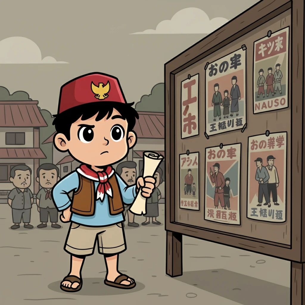 Jepang membentuk PUTERA dan Jawa Hokokai. Budi, meskipun masih kecil, memahami bahwa ada sesuatu yang tidak benar dengan semua ini. Ia mulai belajar tentang arti kemerdekaan.