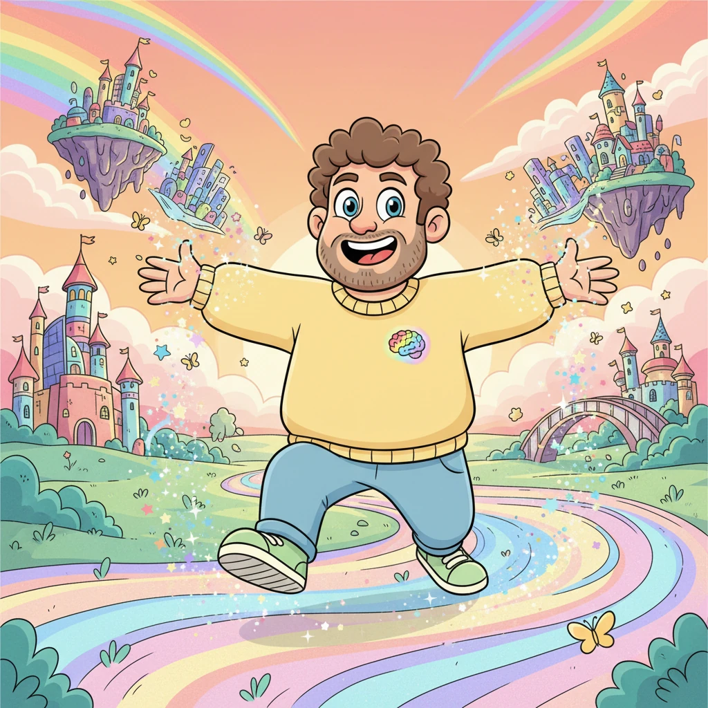 Now, Art's world was always a little more colorful, a little more magical. He carried his unique ability with grace and a twinkle in his eye, ready to sprinkle imagination wherever he went. Every day was an opportunity to dream a new reality into existence, making life an endless, joyful adventure.