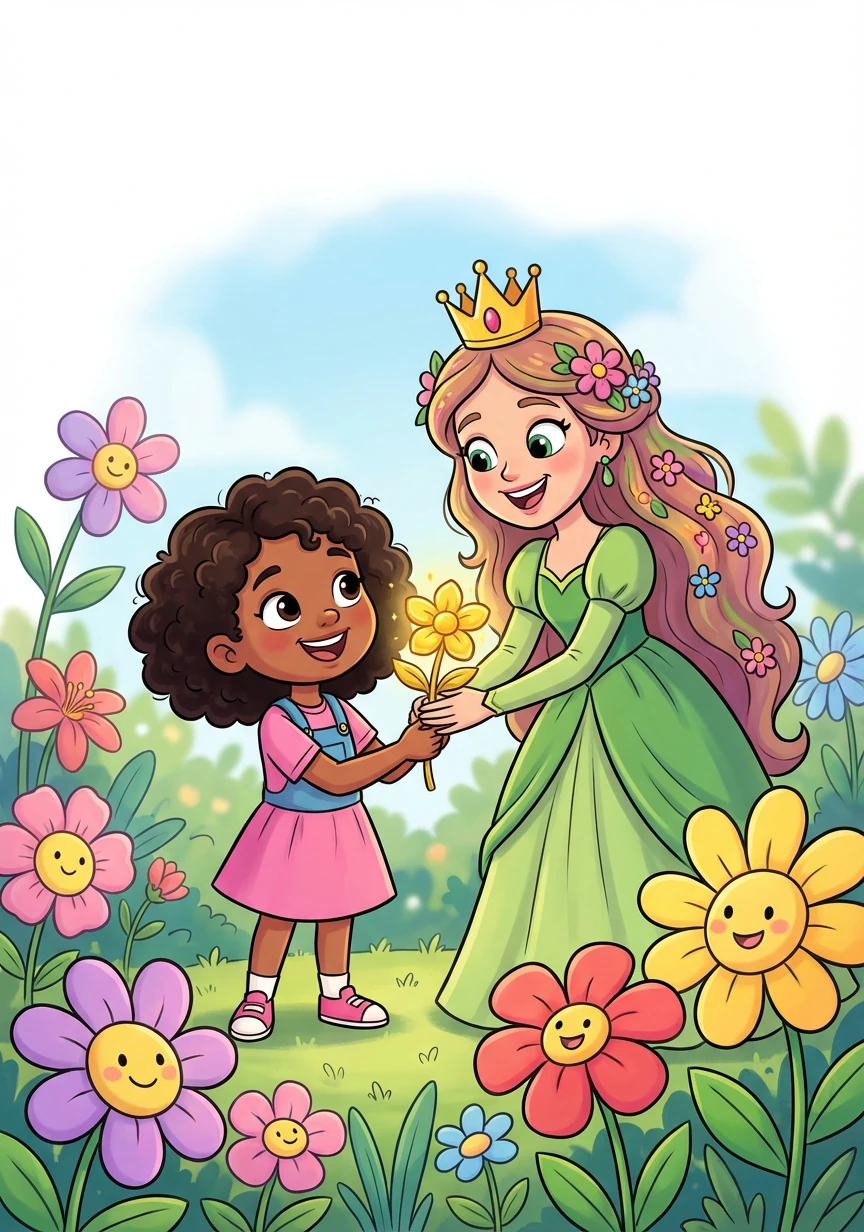 ליבי שמחה שהצליחה לעזור לממלכת הפרחים. המלכה הודתה לה והעניקה לה פרח זהב כסמל לאומץ וחכמה.