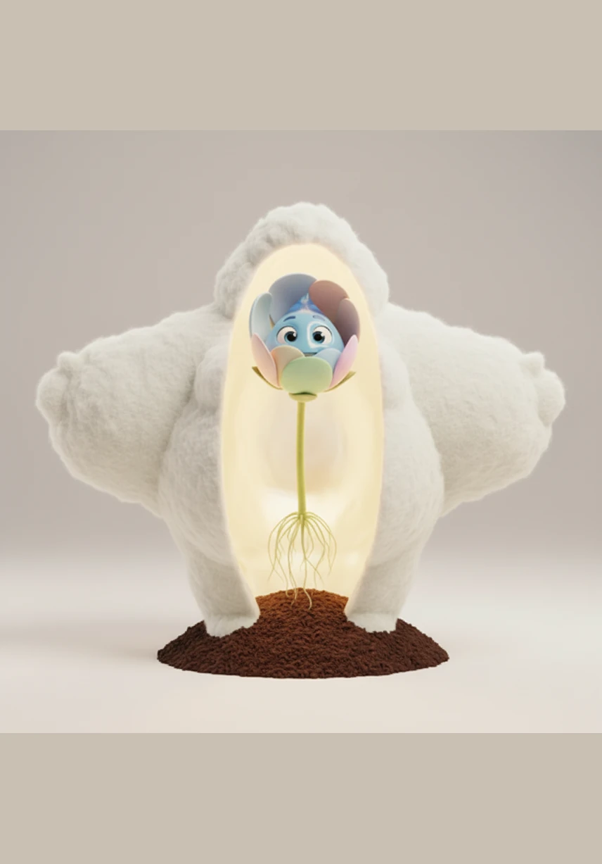 Like a silent puff of vapor, she floated back up into the vast blue sky to reunite with her mother cloud. As the sun set, she drifted into a peaceful sleep, ready for her next journey tomorrow.