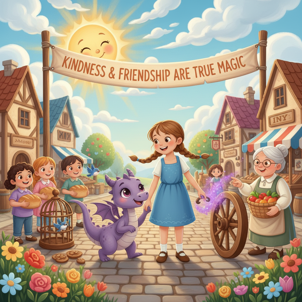 From that day on, Leah and Violet continued their adventures, always looking for ways to help anyone in need. They learned that the greatest adventures involved not only fun, but also kindness and the magic of friendship.