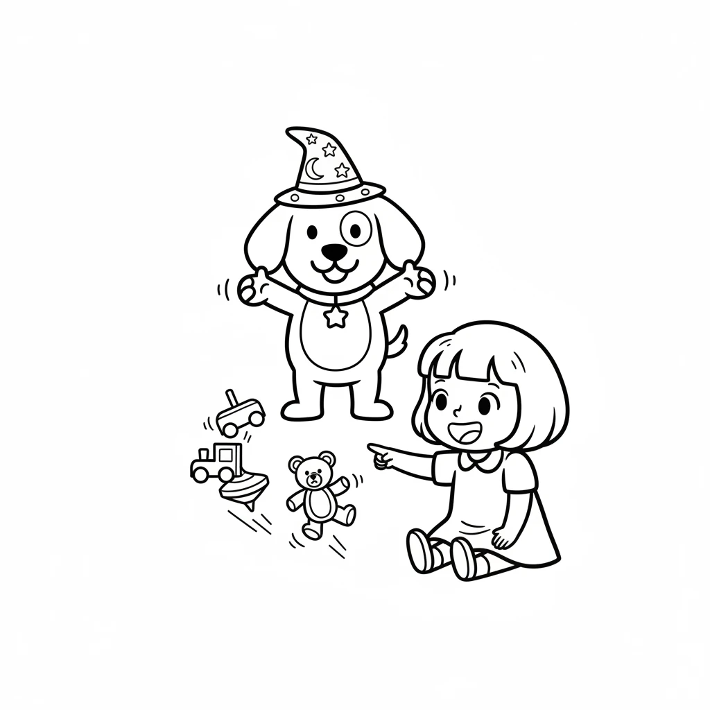 Cosmo loved to share his magic. When children visited, he would make their favorite toys briefly hop and skip on their own. Giggles and gasps of wonder filled the air.