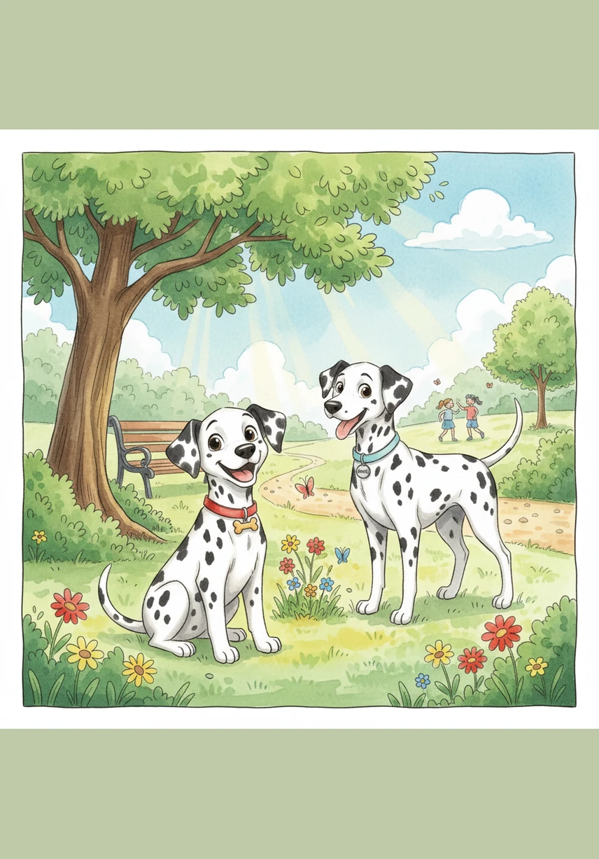 Their first stop was the local park, where the grass felt ticklish beneath their paws and the air smelled of flowers. They spent the morning chasing golden butterflies that danced just out of reach of their wagging tails.