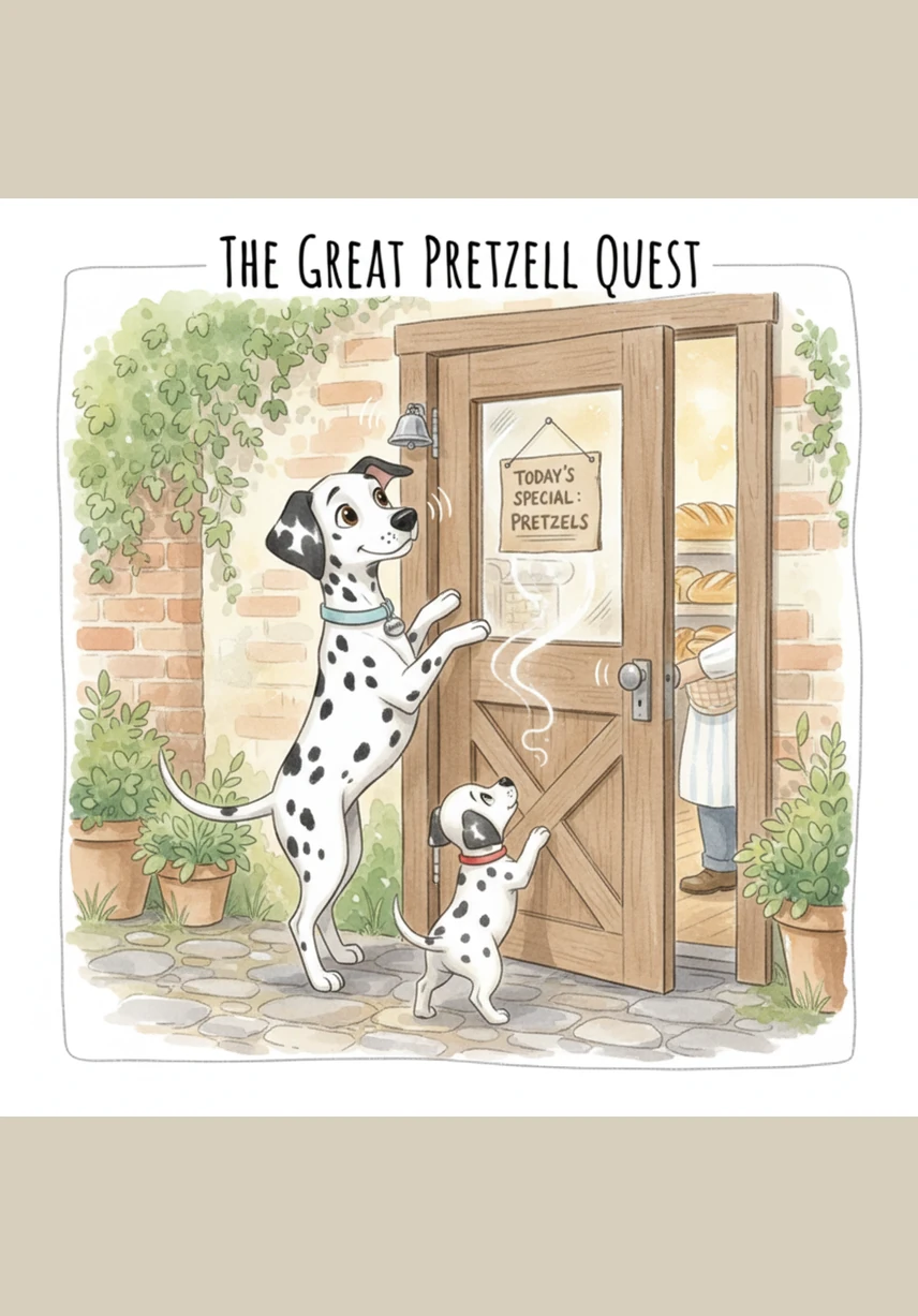 The delicious scent of warm yeast and sugar led them to the back door of the neighborhood bakery. Matrix used his nose to nudge the screen door open just an inch, revealing rows of fresh bread and colorful cupcakes.