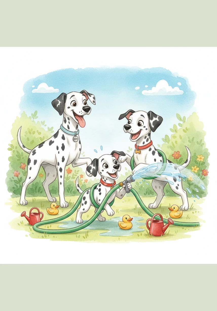 Bobby got tangled in a long, flowing sheet and began to hop around the garden, looking like a clumsy little ghost. Matrix couldn't help but bark in delight at his brother's silly new costume as they played among the flowers.