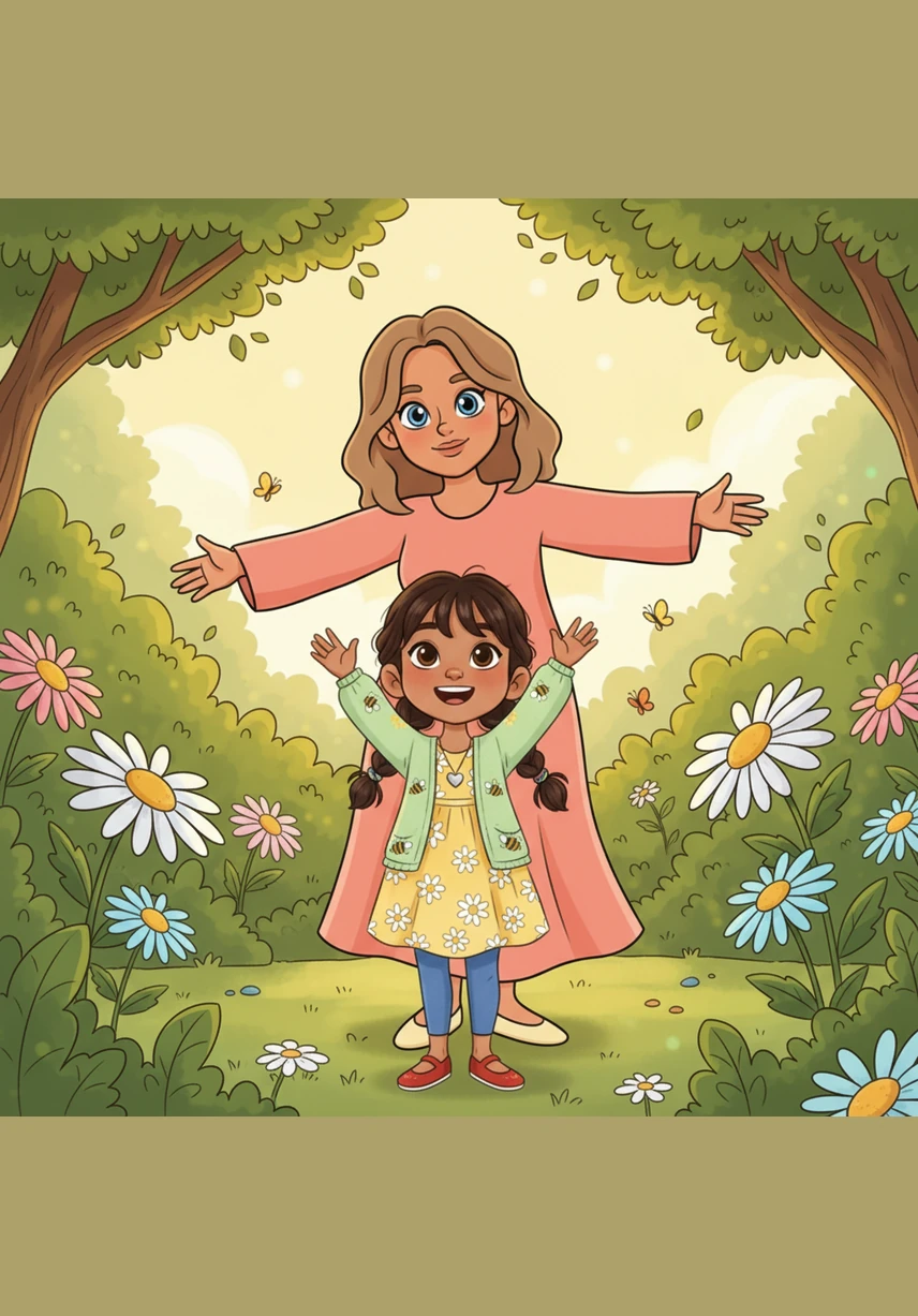 Amina is a kind little girl who loves her garden. She enjoys watching the birds and the bright sun. Today she finds a small, brown seed.