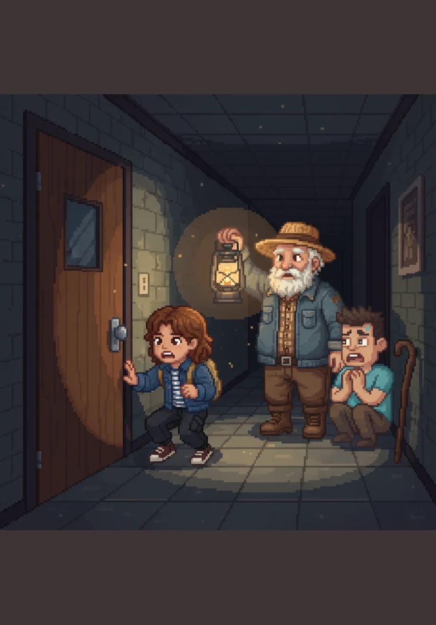 Late at night, Leo stands in his dark entryway, peering through the small circular peephole of his front door. In the dim yellow light of the hallway, he catches his first glimpse of his neighbor moving silently past his door.