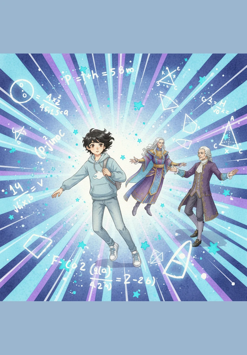 Ол неон көк және күлгін түстерге толы уақыт туннелінің ішінде ұшып бара жатты. Айналасында физикалық формулалар мен жұлдыздар ағыны сапырылысып, кеңістік пен уақыттың шекарасы жойылды.