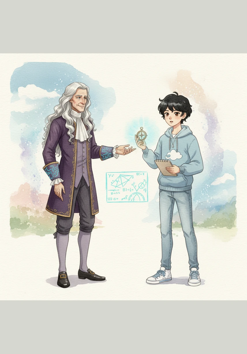 Ньютонның қолындағы алма жерге түскенде, Даниярдың сағаты оның траекториясын голограмма ретінде көрсетті. Бұл сәтте Данияр физиканың құрғақ теория емес, өмірдің өзі екенін түсінді.