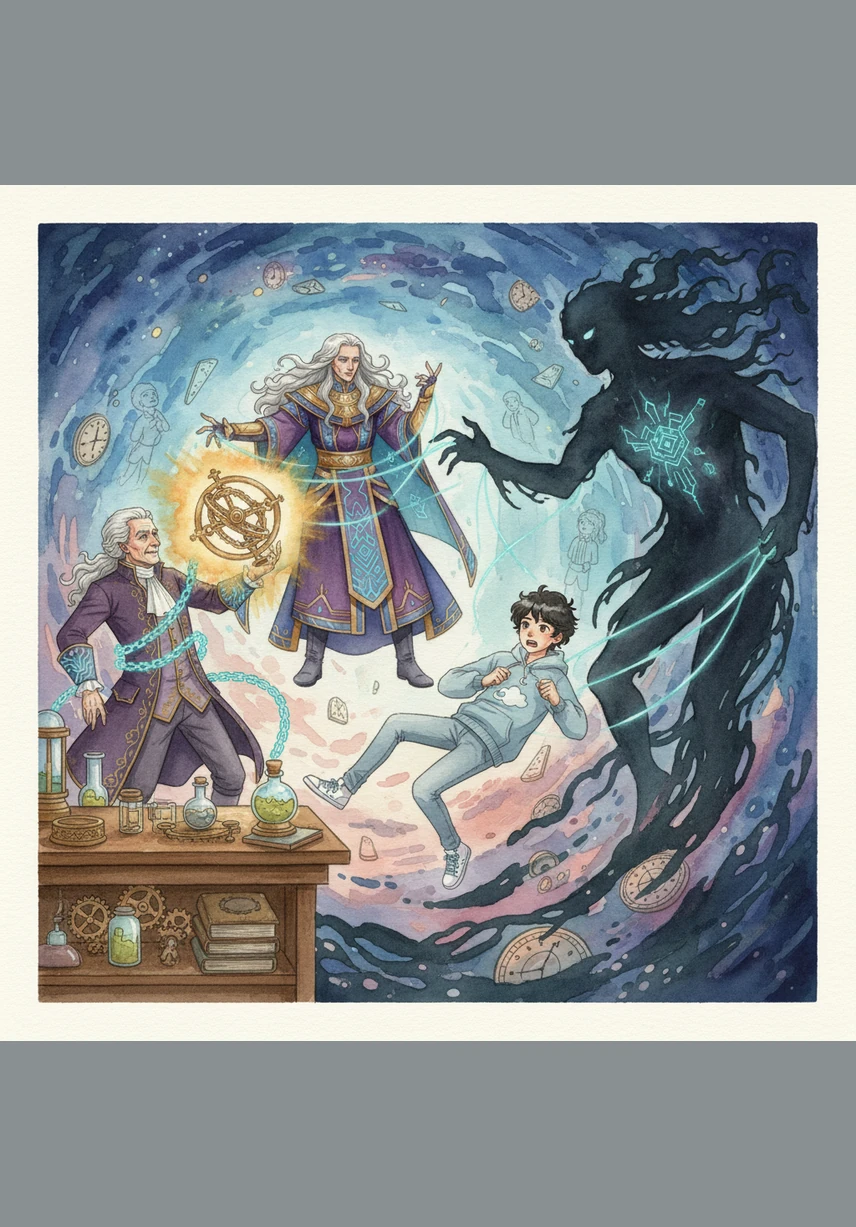 Кенеттен уақыт ағынында қара көлеңке пайда болды – бұл өткенді өзгертуден туындаған парадокс еді. Көлеңке әлемнің құрылымын бұзып, бәрін жойып жіберуге шақ қалды.