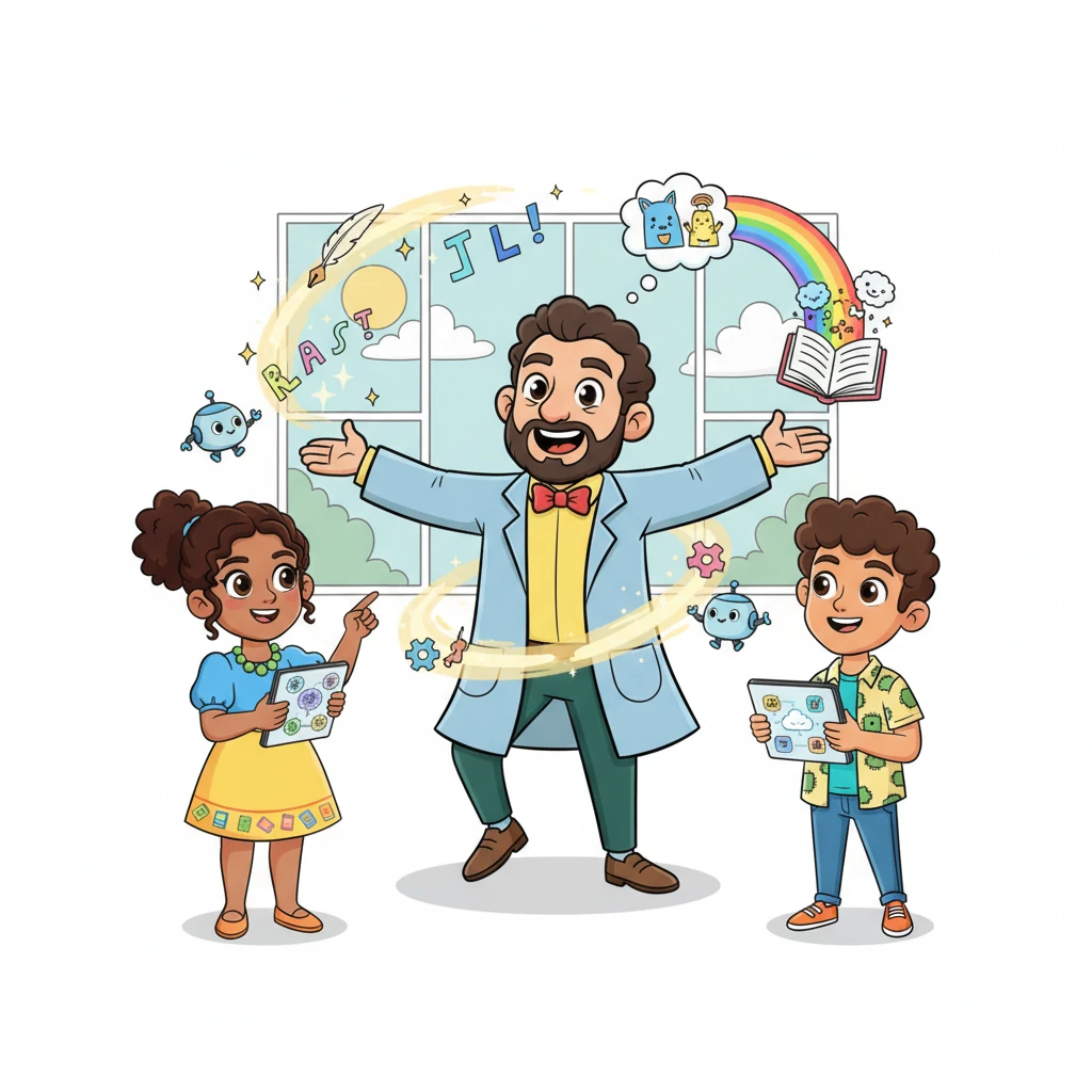 El Profesor Sabio resumió las ventajas: estas IA generativas eran como superpoderes para la creación. Podían ayudarnos a escribir, dibujar, imaginar y aprender de formas nuevas y emocionantes, haciendo que las tareas fueran más fáciles y divertidas.