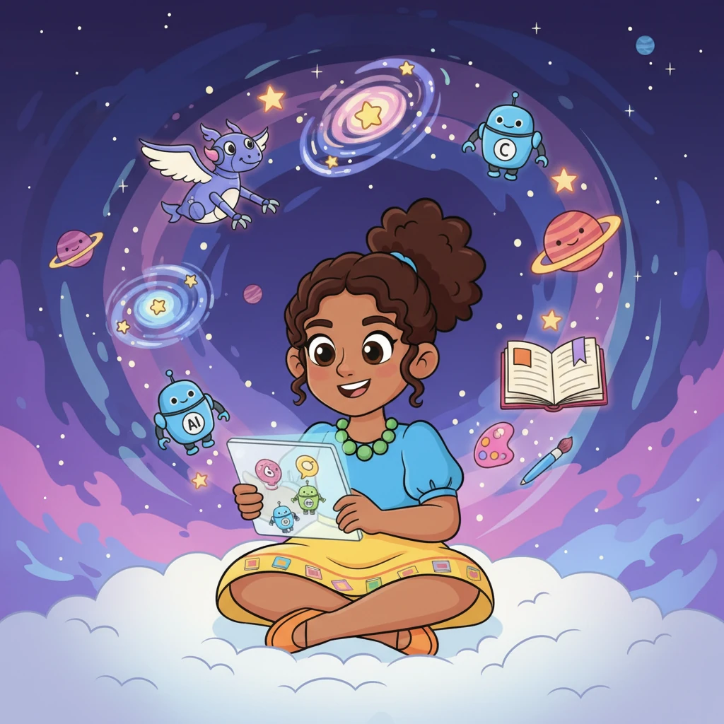Valentina se sentó, su mente zumbando con ideas. Podía imaginar usar estas herramientas para escribir sus propias historias, dibujar criaturas fantásticas y aprender sobre el universo. El futuro, con la ayuda de la IA generativa, parecía lleno de posibilidades infinitas y brillantes.