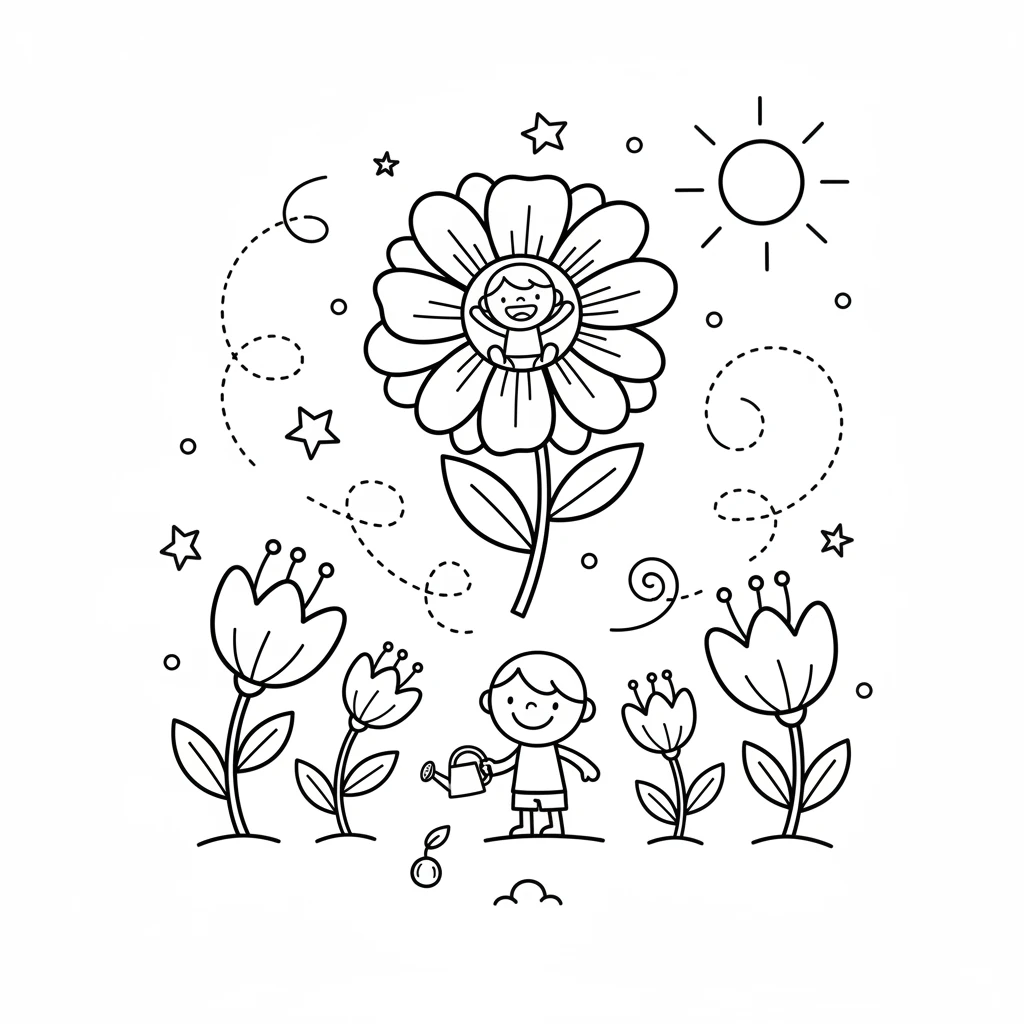 coloring pages flowers