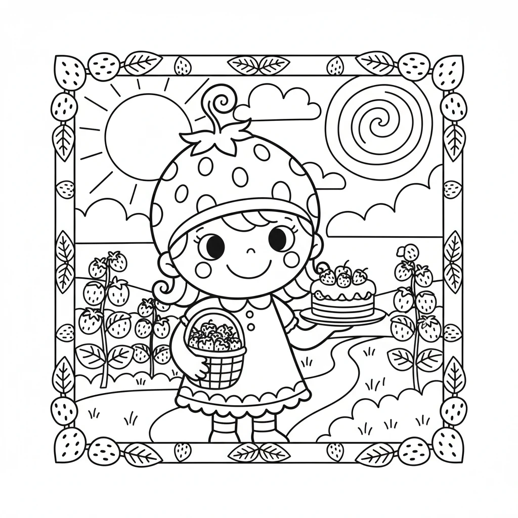 strawberry shortcake coloring pages