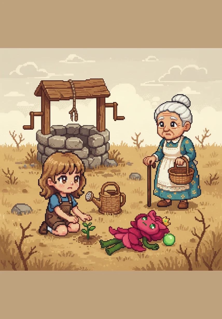 Rosara, now more radiant than ever, bloomed fully and dropped a single, shimmering crystal petal into Lily’s palm. This gift would allow Lily to hear the secrets of the earth whenever she felt lonely or lost. It was a token of a friendship that transcended the boundaries of the ordinary world.