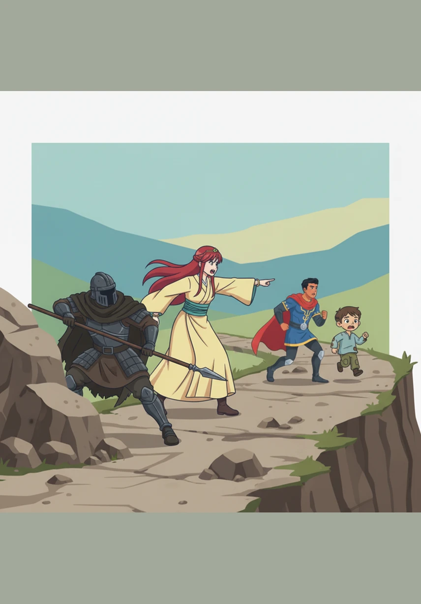 فجأة، رصدهم أحد جنود العدو المختبئين في الطريق، فصرخت يونا في أخيها والآخرين ليهربوا بسرعة ولا ينظروا خلفهم، بينما وقفت هي بشجاعة لتواجه الجندي بمفردها.