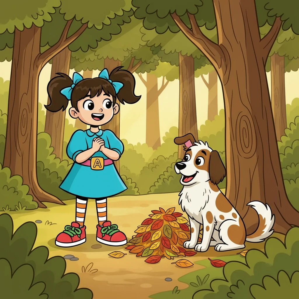 Elif, algoritmasını adım adım uyguladı. Ormanda ilerledi, sağa döndü ve ağaçların arkasına baktı. Nihayet, kaybolmuş köpeği buldu ve çok sevindi.