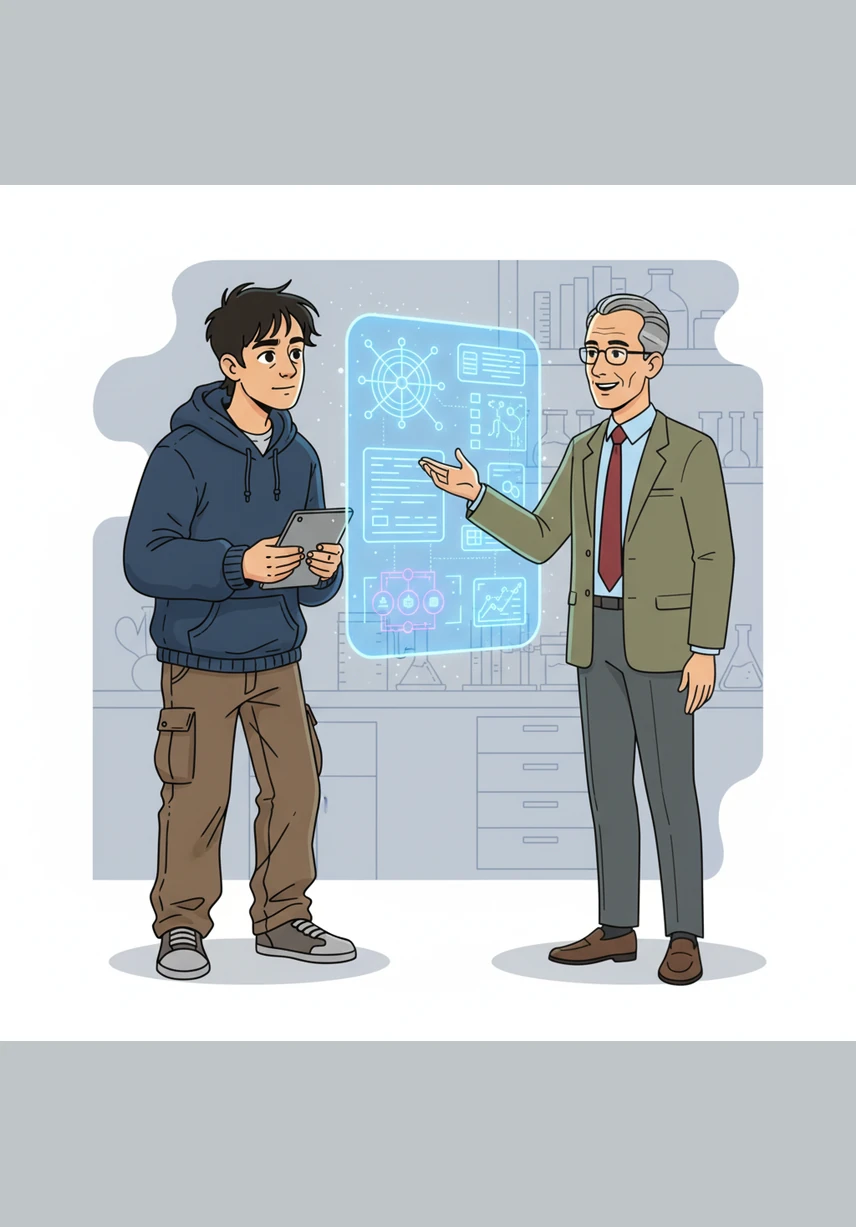 He analyzes the AI's suggestions and notices they all follow the same predictable patterns he has seen a thousand times before. The creativity feels like a polished mirror—bright and shiny, but ultimately hollow and lacking a unique perspective.