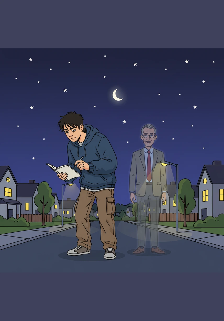 Leo walks home under the stars, realizing that while technology can be a helpful assistant, it can never replace the human spirit. He understands now that true creativity isn't about the perfect output, but about the unique journey of the person telling the story.