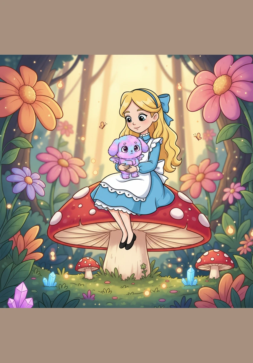 Charlotte sat peacefully under her colorful umbrella, enjoying the warm sun and the rhythmic sound of the waves. She took a big bite of her delicious sandwich, feeling the soft sand between her toes as she relaxed on the beautiful, bright beach.