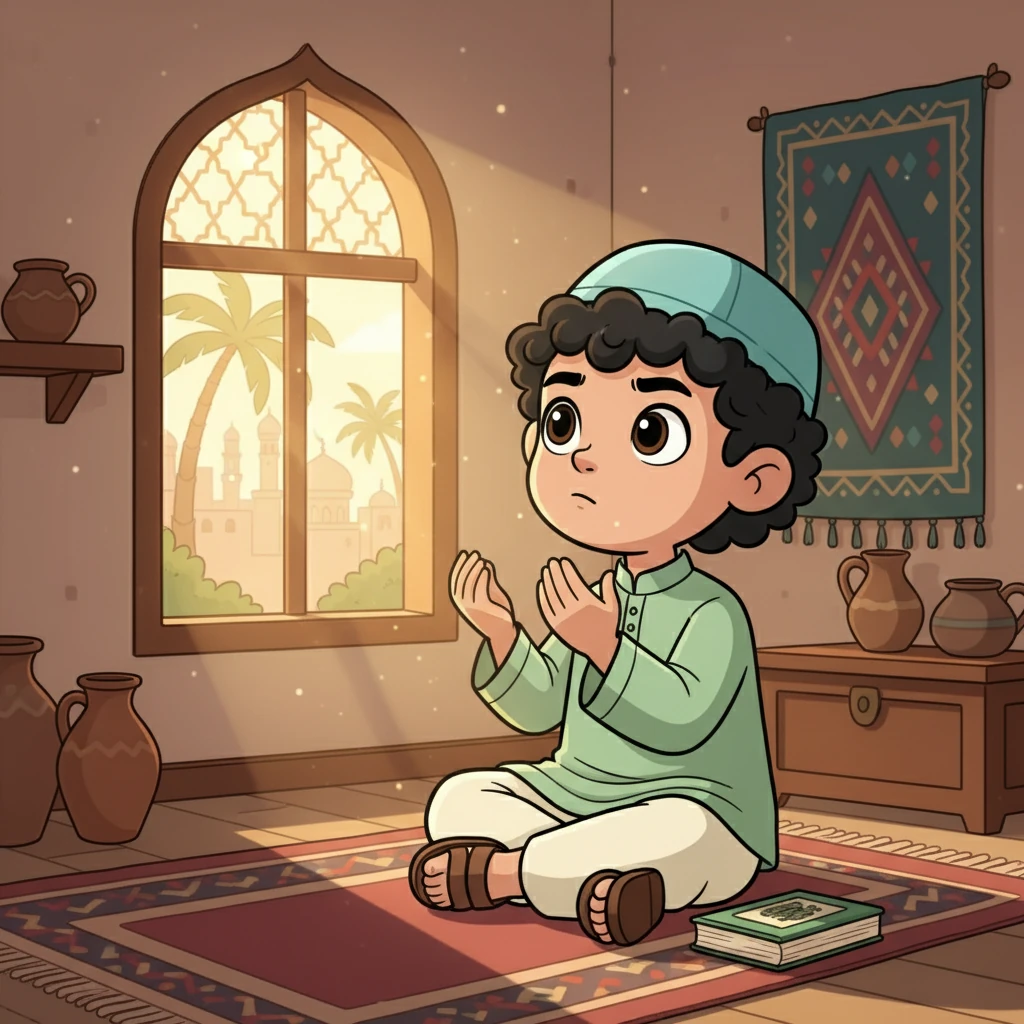 صبح ہوئی تو بلال جاگا۔ اس نے اپنے خواب کے بارے میں سوچا اور فیصلہ کیا کہ وہ ہمیشہ سچ بولے گا، نیکی کرے گا، اور اللہ کی عبادت کرے گا۔ اس دن سے، بلال ایک اچھا اور نیک بچہ بن گیا۔