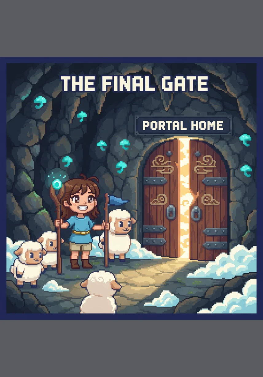 Inside the cool, dim cave, they were greeted by the sight of a shimmering magic fountain. The water glowed with a soft, ethereal light, casting dancing reflections across the ancient stone walls.