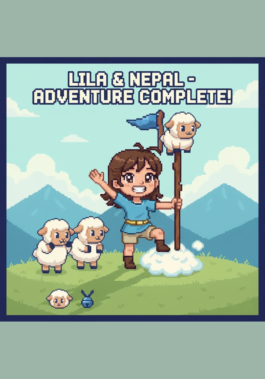 Lila and Nepal returned to their village as symbols of a pure and everlasting friendship. Each night, while watching the stars, Lila whispered a thank you to Nepal for making every day a beautiful adventure.