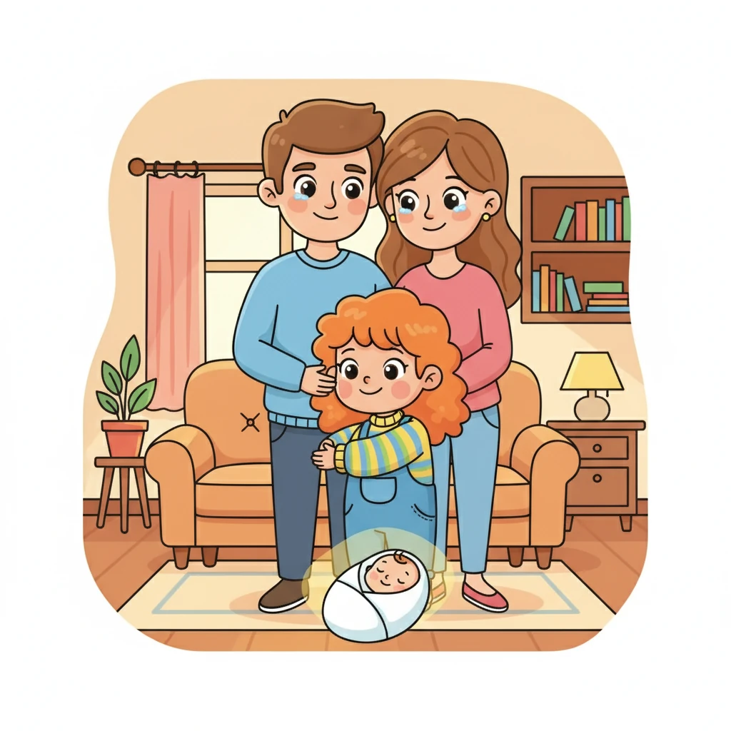 תמר ורודיק מסתכלים על ילדיהם, עיניהם נוצצות. לחן ושי, מחובקים, מביטים באור התינוק, מבינים את המשמעות של להיות אחים. האושר שוטף את כל הבית.