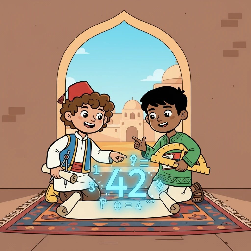 بعد تصحيح الخطأ، بدأوا في حساب المعادلة مرة أخرى. هذه المرة، سارت الأمور بسلاسة. بدأت الإجابة تظهر أمامهم، رقمًا بعد رقم.