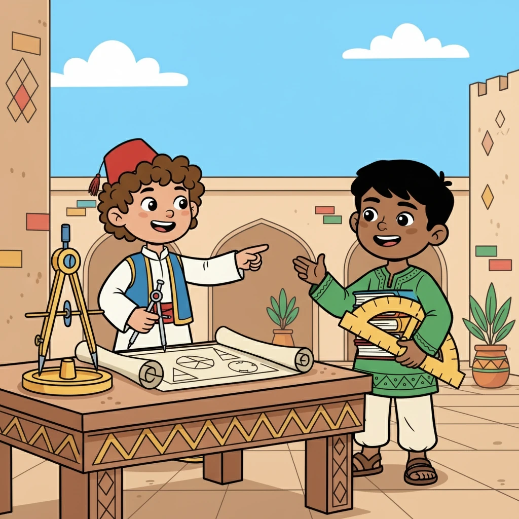 قال يحيى: "لقد نجحنا لأننا عملنا معًا، ودققنا في كل خطوة". أومأ خالد برأسه، مؤيدًا كلام صديقه. أدركا أهمية التعاون والدقة.