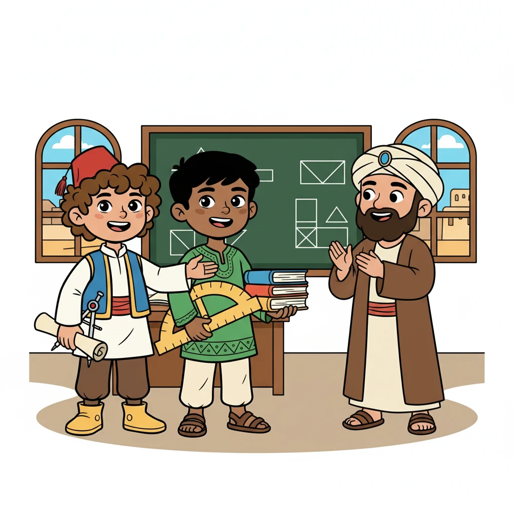 في نهاية الحصة، شكر المعلم خالد ويحيى على مثابرتهما. قال: "الدقة والإتقان هما مفتاح النجاح في كل شيء".