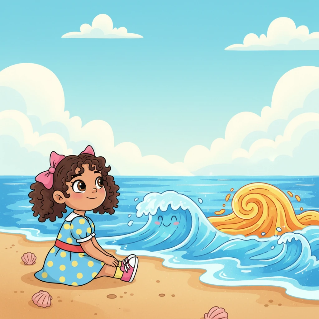 Es muy importante saber que las emociones vienen y van, como las olitas del mar en la playa. A veces son grandes y ruidosas, y otras veces son pequeñas y tranquilas, casi imperceptibles. Luna observa cómo las olas de sus sentimientos se acercan y se van, dejando siempre un espacio para nuevas sensaciones.