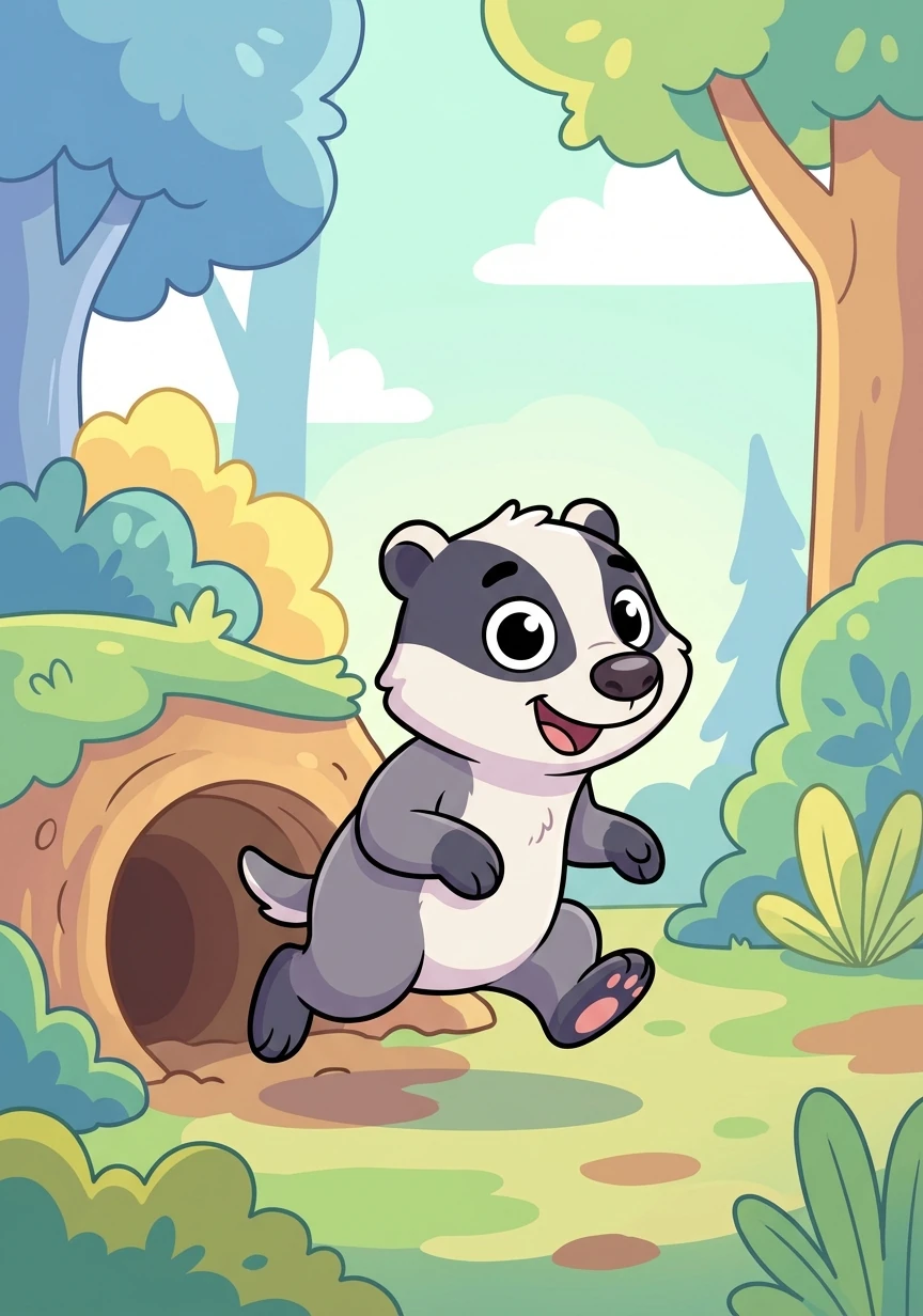 He hopped one small step out of his burrow, then another, a little further into the woods.