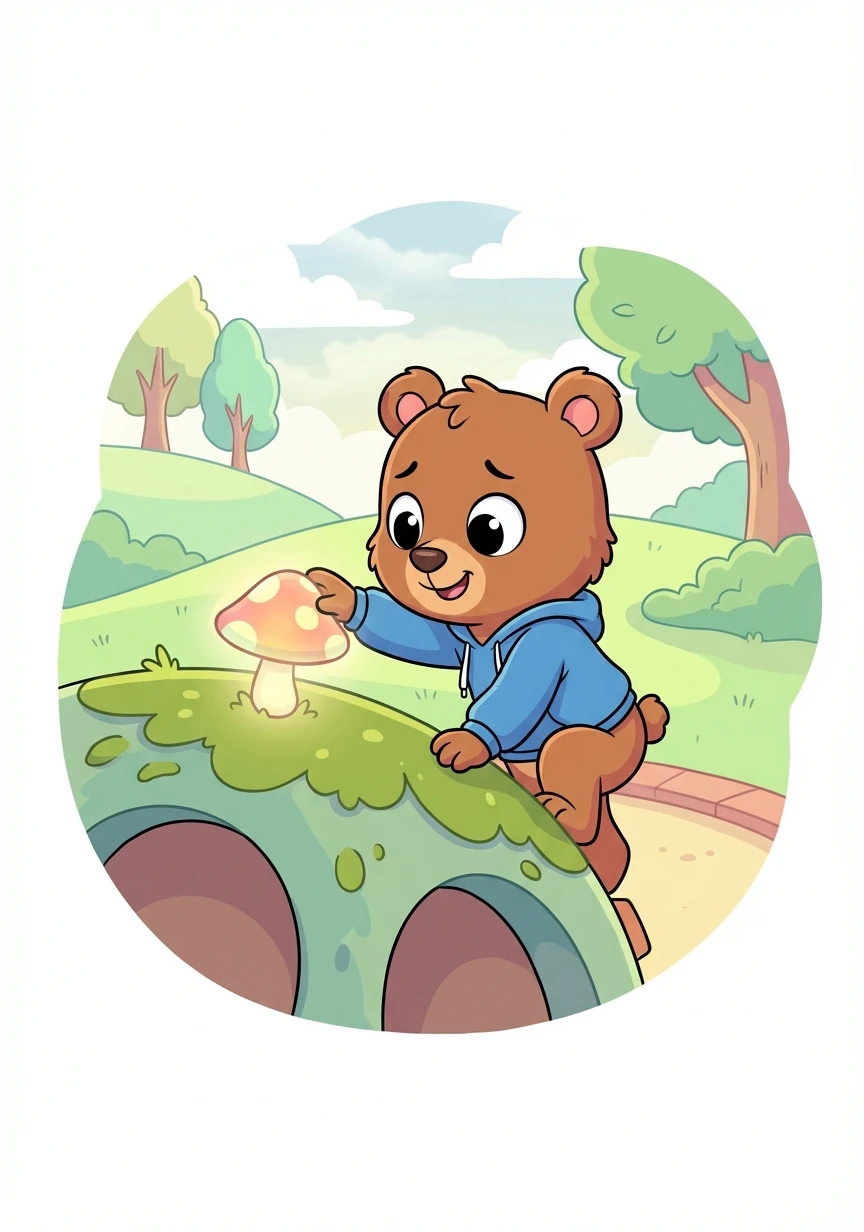 Bruno smiled. He was still a little scared, but he tried anyway.