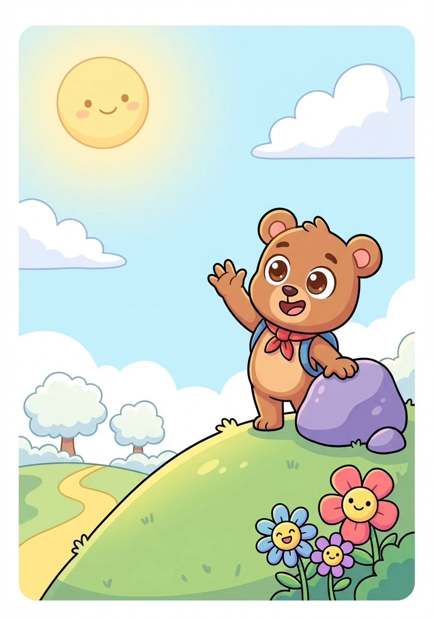 Being brave didn't mean Bruno wasn't scared. Being brave meant he tried. And Bruno learned that he could.