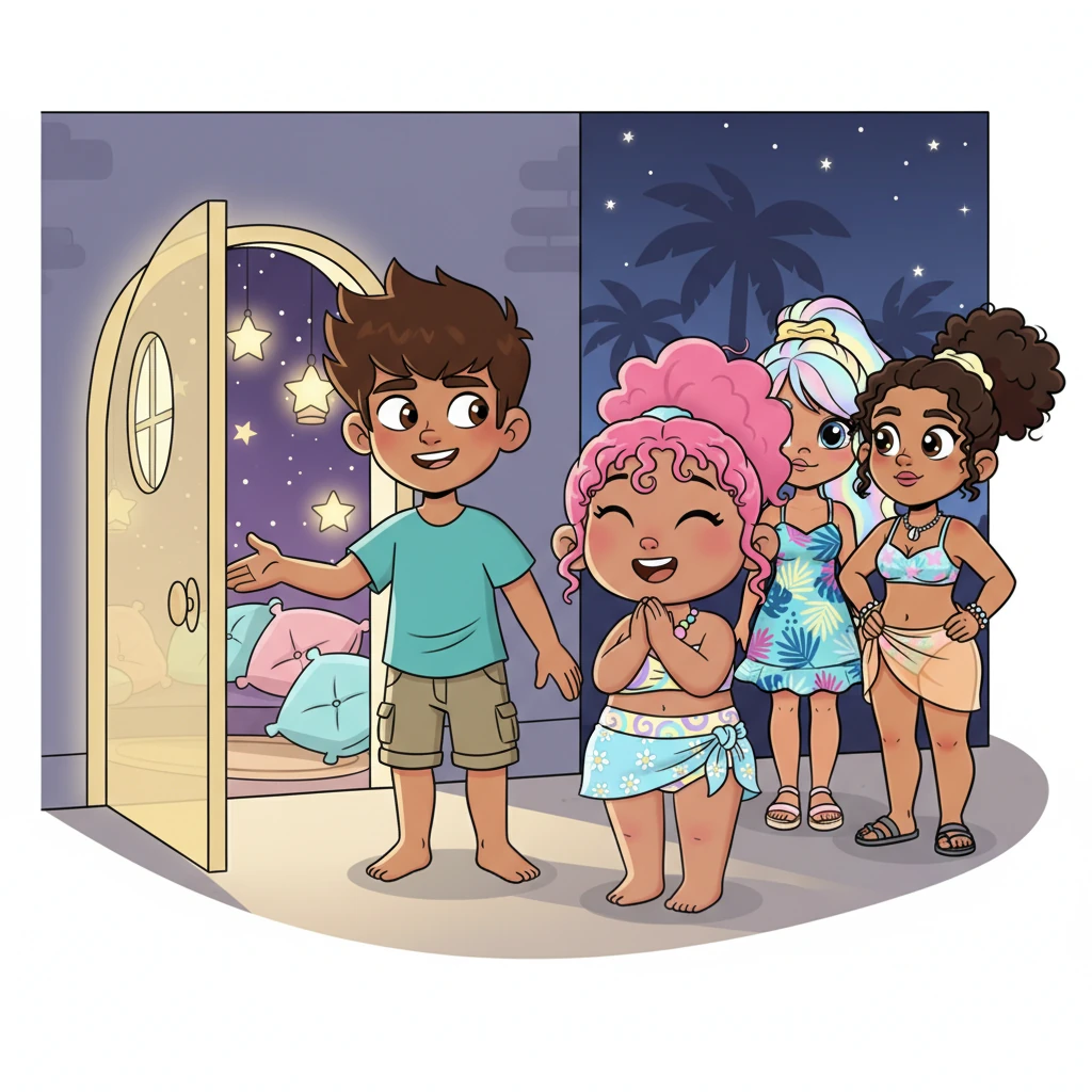 Later that evening, a special "Hideaway" card was revealed, and Hunter, with his usual cocky grin, invited Milla to spend some exclusive time in the cozy, star-themed room. They were seen giggling as they entered, leaving the others to wonder what secret island plans they might be cooking up.