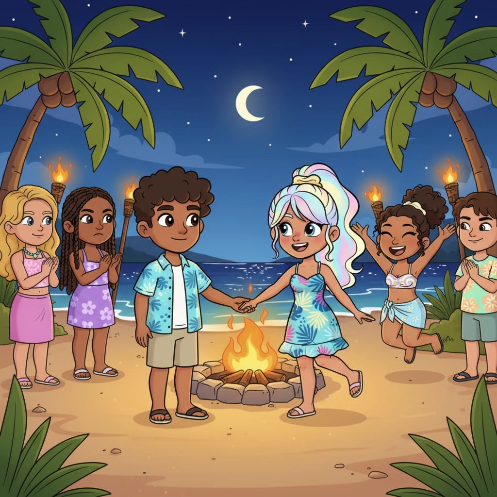 At the final recoupling ceremony, everyone gathered around the fire pit. James confidently stepped forward, choosing Riley with a loving smile, much to Anjelyka's clear disappointment. Lexi cheered loudly for her best friend, and the islanders celebrated true friendship and loyalty under the twinkling island stars, with Milla still plotting her next move in the background.