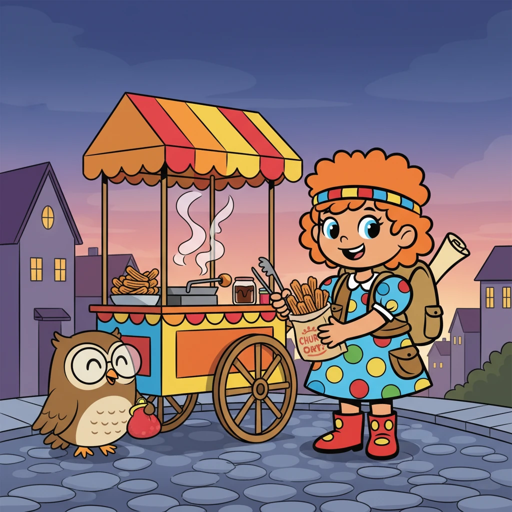 O sol ainda não havia nascido quando Rosa já estava na rua, montando seu carrinho. O cheiro de churros quentes se espalhava, mas a clientela era escassa. Ela sorria, mesmo com o cansaço.