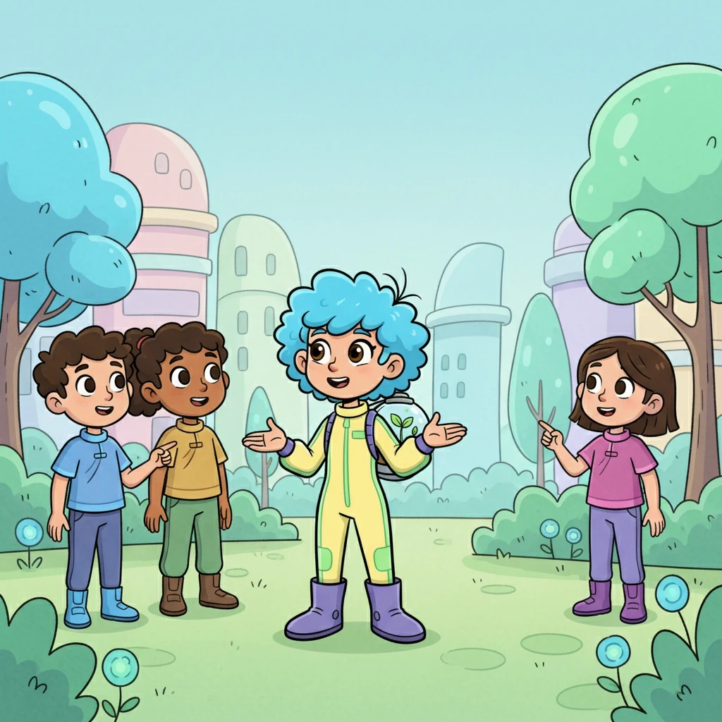 Дана, Бекзат және Әли Аяланы көреді. Олар оның костюміне таңдана қарайды. Аяла оларға болашақтың қалай болатынын, қандай қауіп төніп тұрғанын айтады.