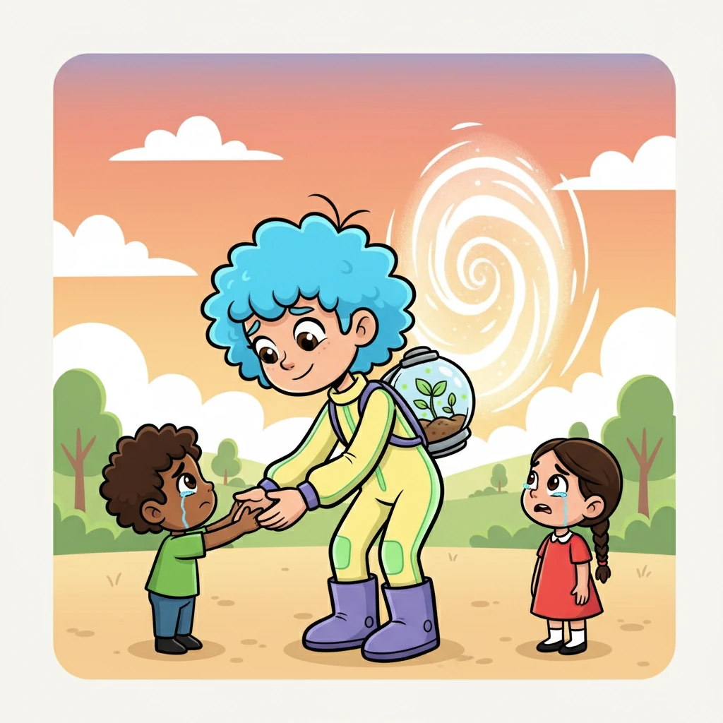 Аяланың уақыты аяқталады. Ол өз дәуіріне қайтуға мәжбүр. Балалар онымен қимай қоштасады, Аяла оларға болашақты сеніп тапсырады.