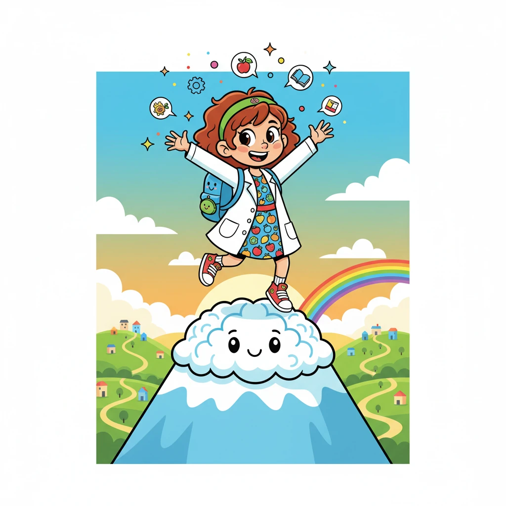 No final da jornada, Sofia se tornou uma especialista em cuidar de seu cérebro. Ela percebeu que, com as ferramentas certas, todos podem alcançar seu potencial máximo. Ela sorriu, pronta para novos desafios e aventuras!
