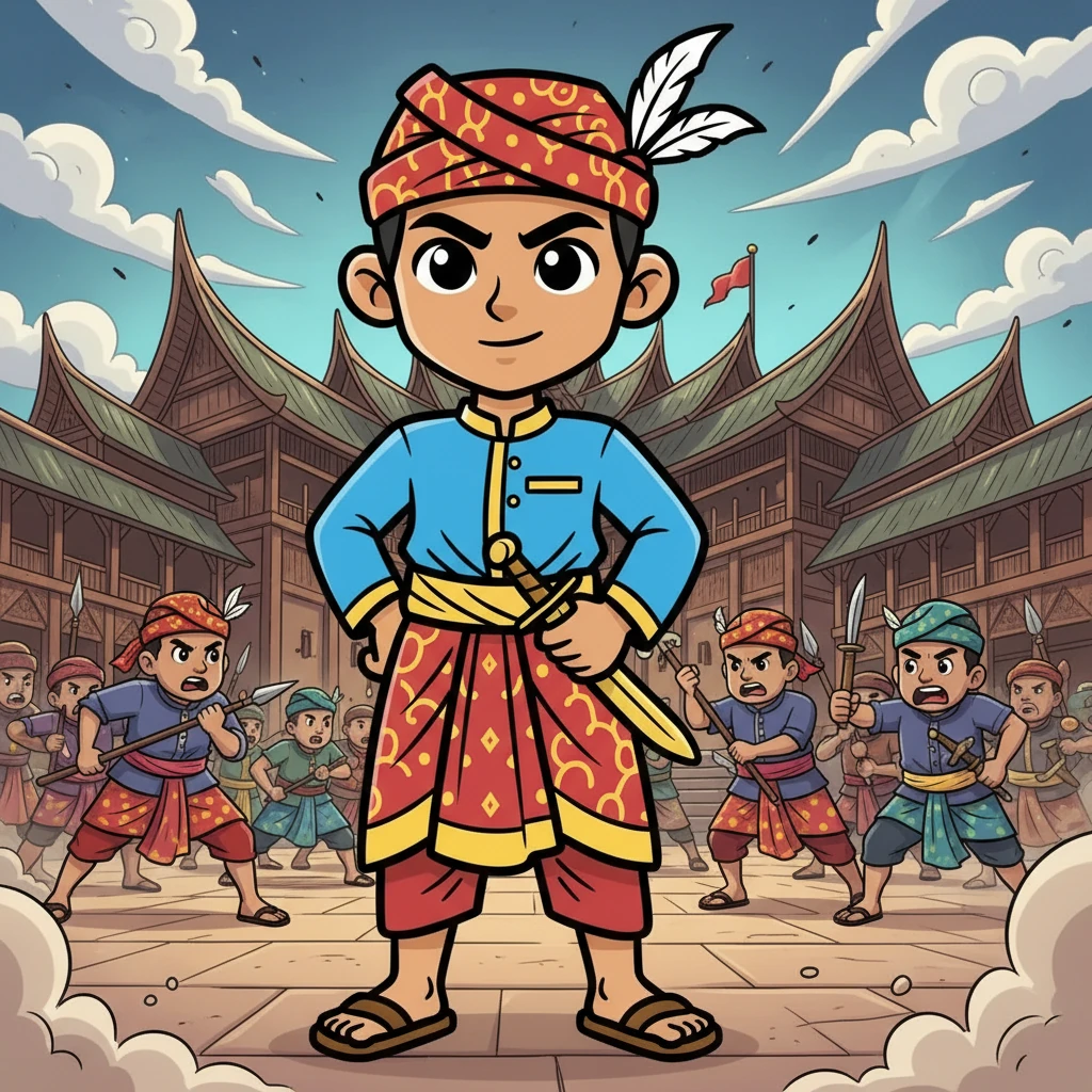 Hang Jebat memberontak, membela sahabatnya. Dia melawan istana, menunjukkan kesetiaan yang luar biasa. Perjuangan Hang Jebat menggemparkan seluruh negeri, mempamerkan nilai persahabatan yang tak ternilai.