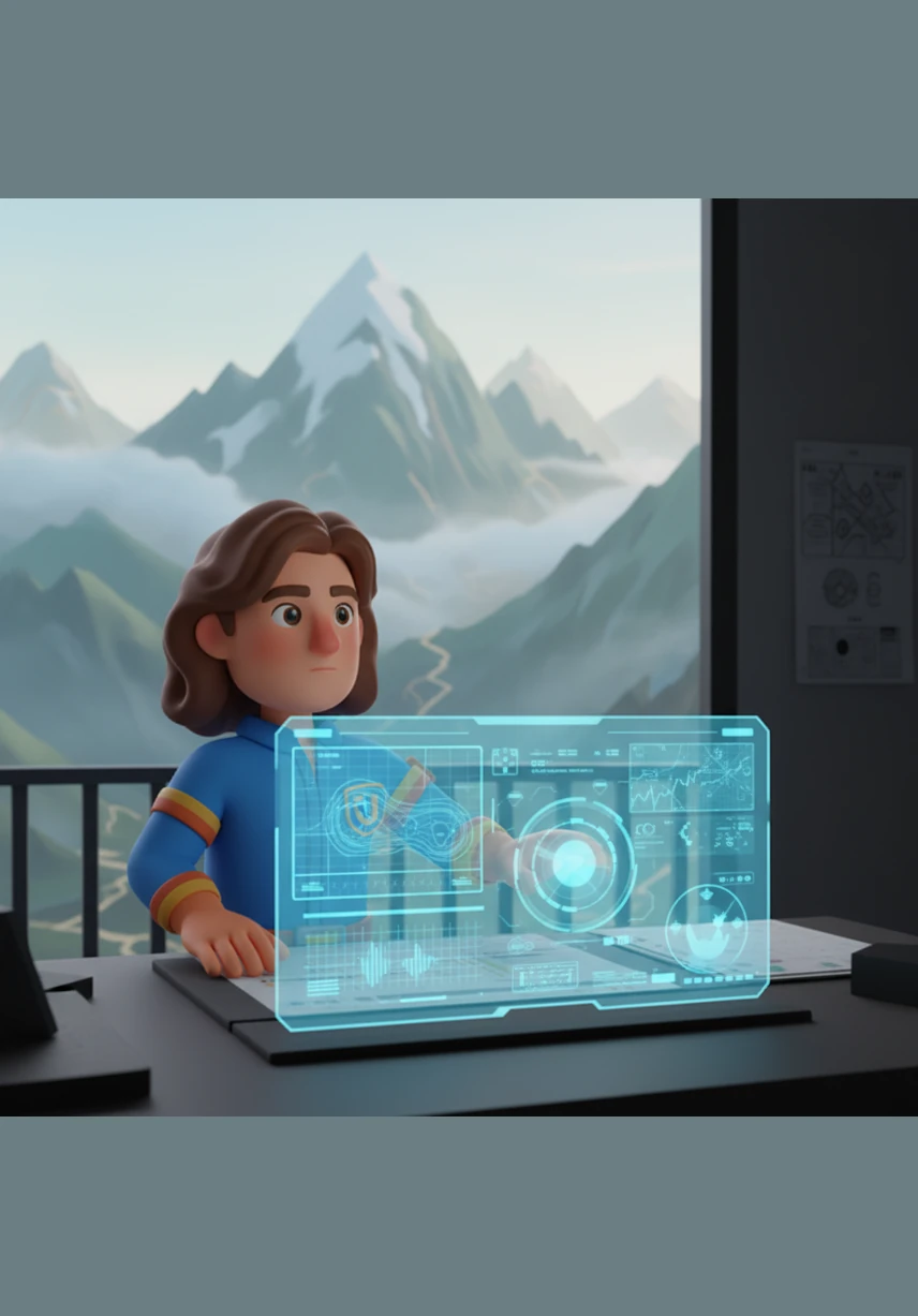 Leo looks out at the mist-covered mountains of his home, knowing that beneath the beauty lies the danger of shifting earth. He decides to use his engineering skills to create a digital guardian that can listen to the mountain's secrets and predict when the ground might give way.