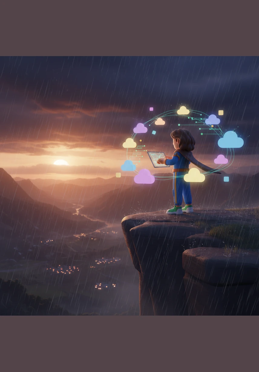 As the sun sets and a heavy rain begins to fall, the system works tirelessly, processing new data every five seconds through a robust cloud network. The digital sentinel never sleeps, watching over the valley while the storm clouds gather and the wind howls.