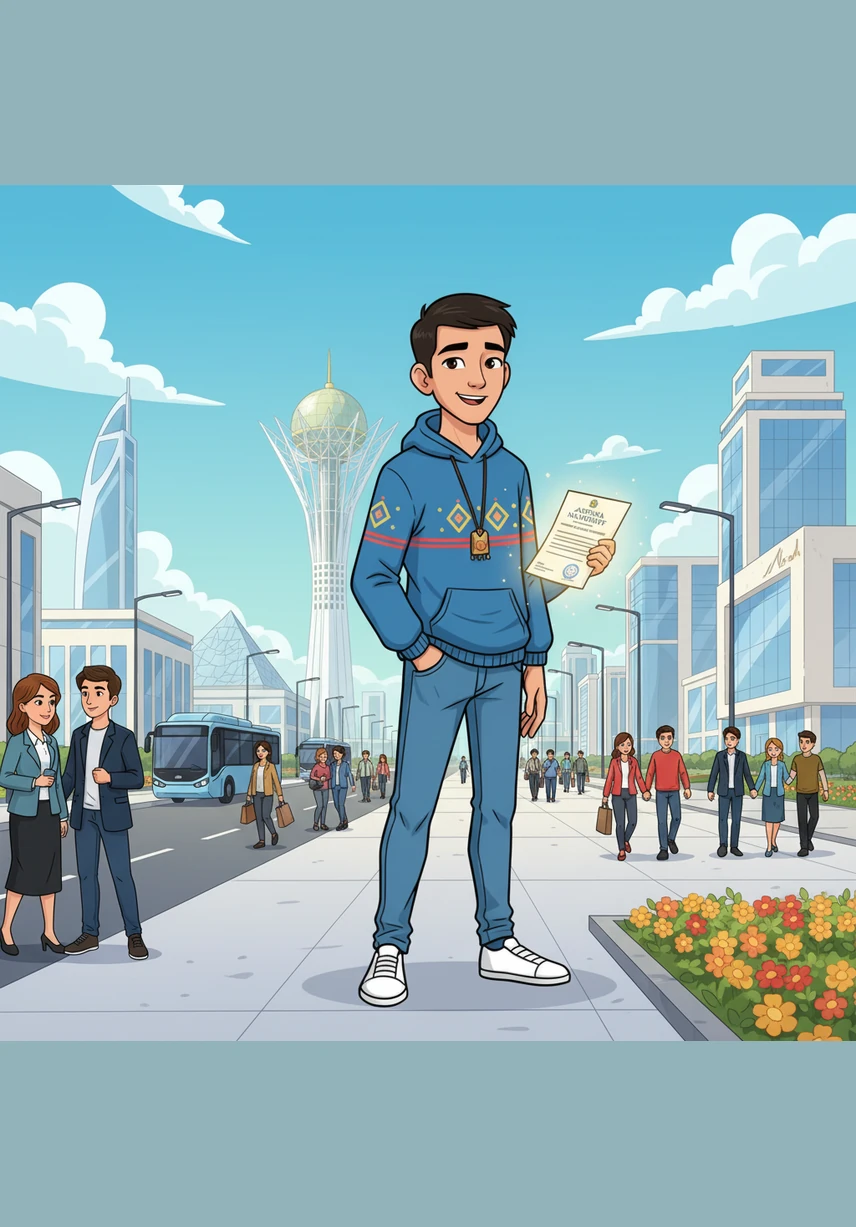 Alisher stands amidst the wide, clean boulevards, looking up at a futuristic skyline that seems to touch the clouds. He learns that while Almaty is the largest city, Astana is the vibrant, young heart of the nation where everything feels new.
