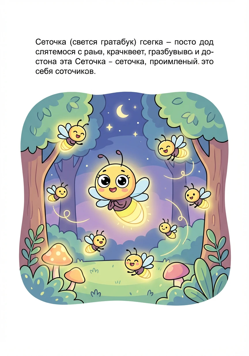 Вскоре все светлячки в лесу смогли свободно летать и общаться, не боясь злых сетей. Они благодарили Сеточку за его отвагу и мудрость.